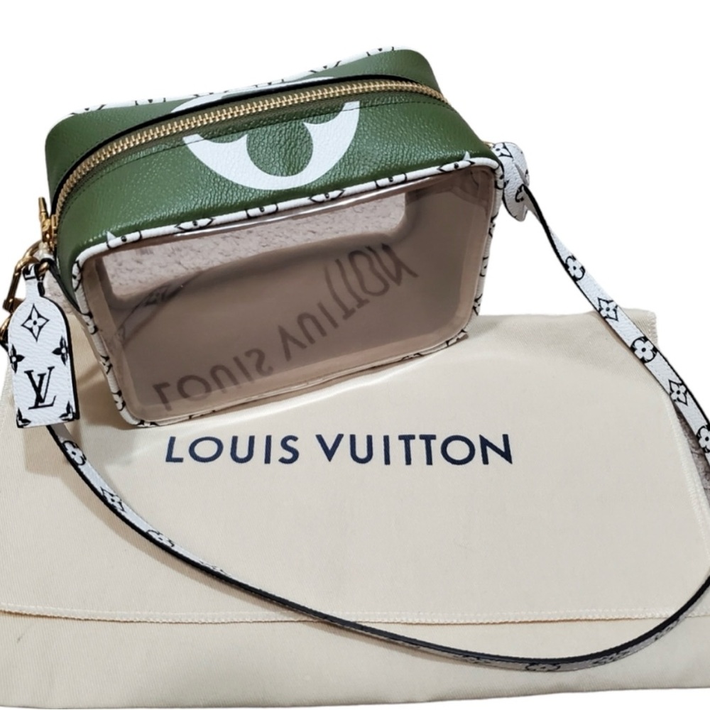BNWT Rare Louis Vuitton Green & White Clear Crossbody Bag (box & dust bag inc.)